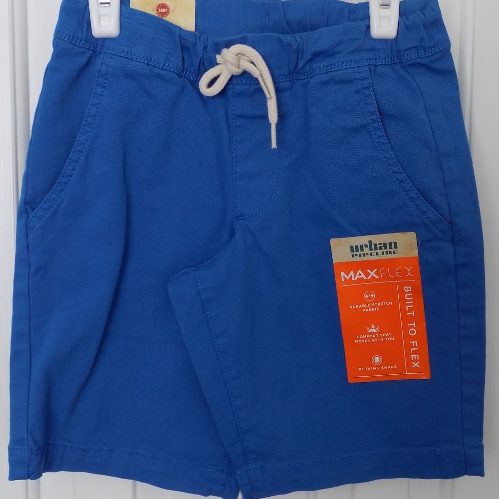 URBAN PIPELINE Flat Front SHORTS - BLUE - BOYS 6/8